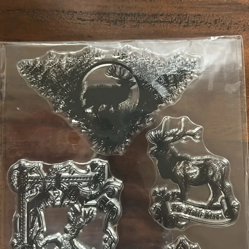 CoraCreaCrafts clear stamps NEW hunting motive